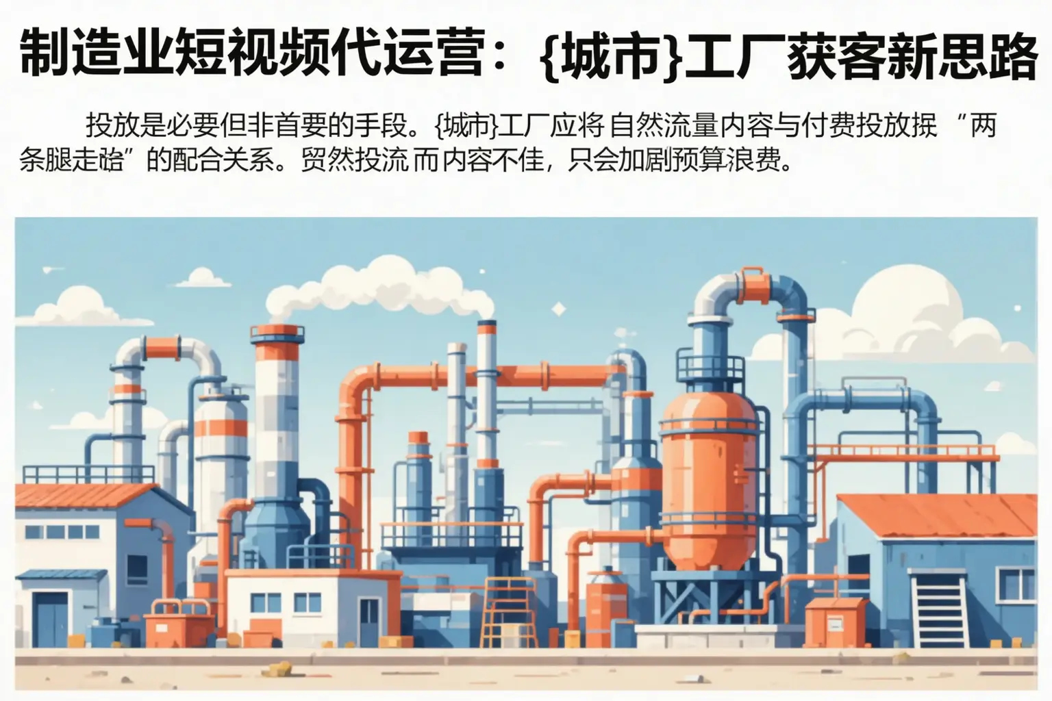 制造业短视频代运营:都安工厂获客新思路